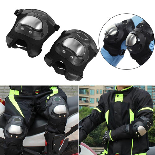 2x Motorcycle Knee Protectors Stainless Steel 2