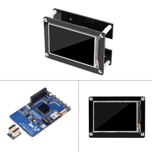 3.5" 1080P HDMI LCD Screen Black Case 2