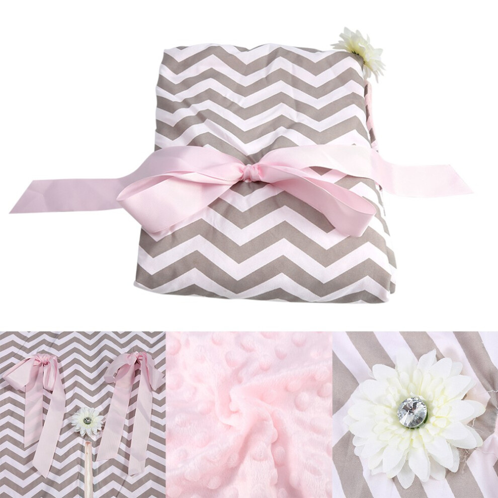 Newborn Baby Car Seat Canopy Nursing Cover Multi-use Blanket, 90*114cm