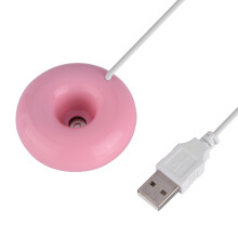 Small Pink Doughnut USB Atomizer Humidifier for Home Office & Car – Portable