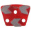 30 Grit Metal Bond Scraper Trapezoid Diamond Floor Grinding Pad Disc για την αφαίρεση συγκολλητικών κηλίδων αρ 1