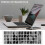 Lettres blanches Français Azerty Clavier Autocollant Couverture Noir pour PC portable 4