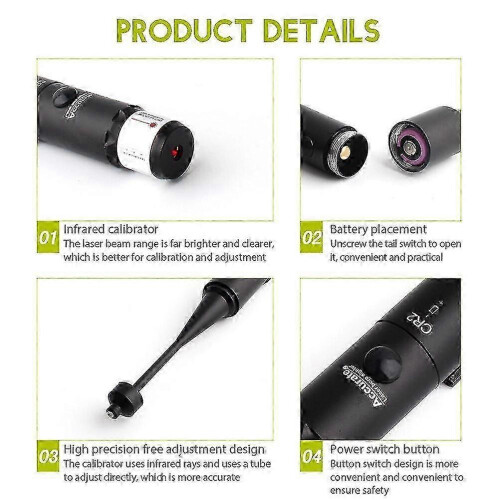 Bore Sighter Kit with Carrying Box Adjustable Universal Hunting Tools Light Wear-resistant Boresight 2
