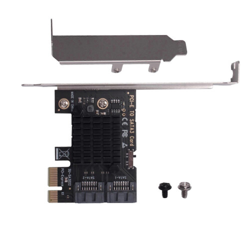 PCIe to SATA 3.0 6G SSD Adapter PCI-E PCI Express X1 Controller ...