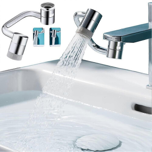 Universal 1080 Rotating Faucet Extender Aerator, Solid Brass Universal Splash Filter Faucet 2