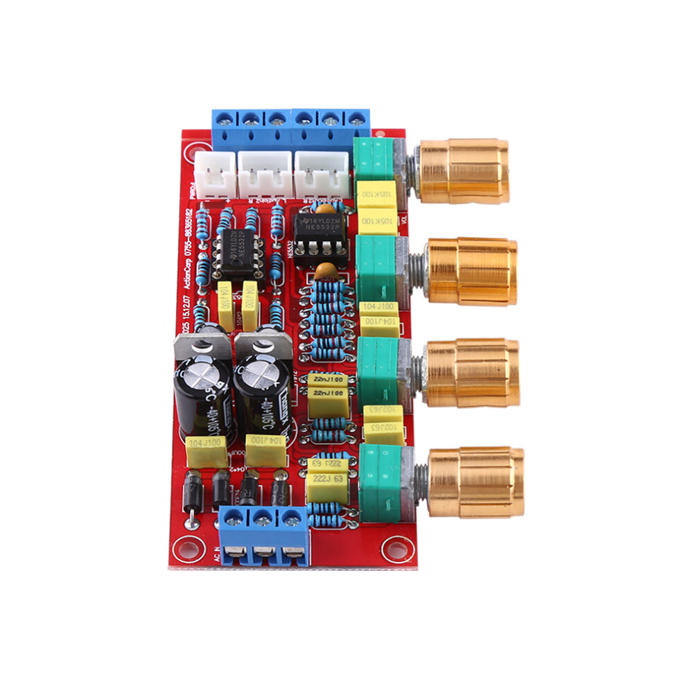 Ne5532 Preamp Tone Board Kit 100X43.5mm Diy Hifi Amplifier Assembled 4621393057615