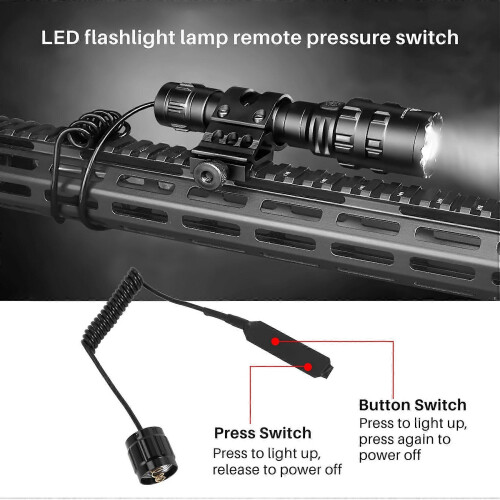 Cable Switch Remote Switch Push Button for 501B LED Headlamp Flashlight Lamp 2