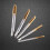 5pcs Titanium Coated HSS Tap Kit M3 M4 M5 M6 M8 - Forward Chip Ejection 6