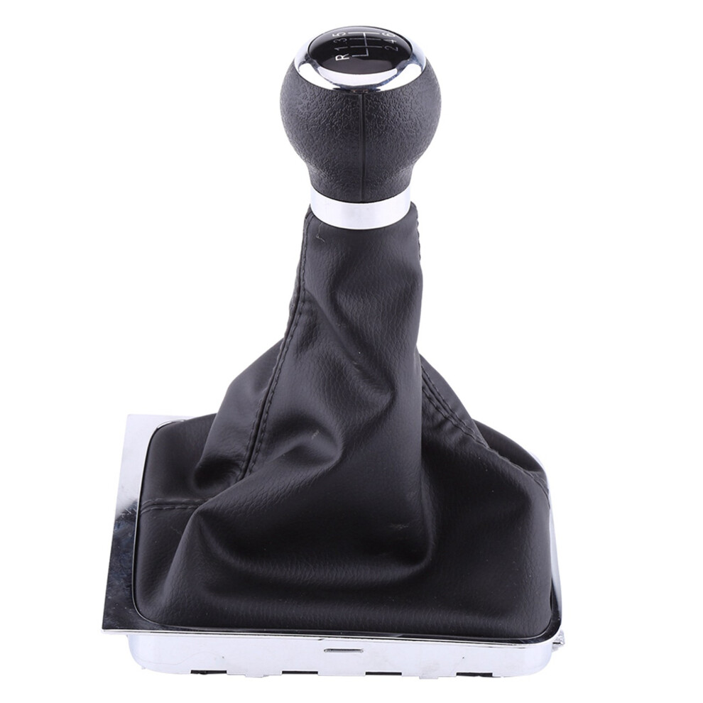 6 Speed Car Gear Shift Knob & Gaiter Kit For Passat B6 2005-2012 Black 9321393057145