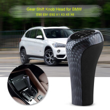 E90 E91 E92 X1 X3 X5 Gear Shift Knob Carbon Fiber 6 Speed Stick for Cars