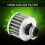 Universal 12mm Car Cold Air Intake Filter Kit Silver for Improved Engine Performance 5