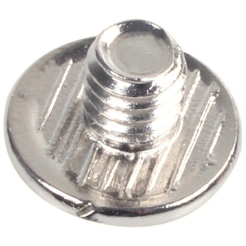 10 Sätze Lederriemen 5 x 6 mm silberne Schraubbindung 2