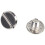 10 Sätze Lederriemen 5 x 6 mm silberne Schraubbindung 5
