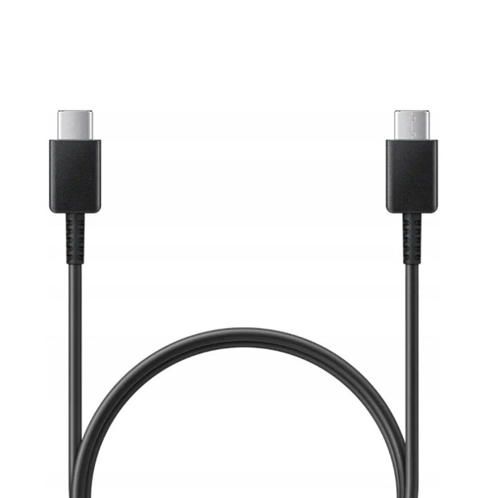 Photos - Mobile Phone Part Compatible with Samsung Super Fast Charging 1m USB-C to USB-C Cable Black EP-DA705BBE N/A