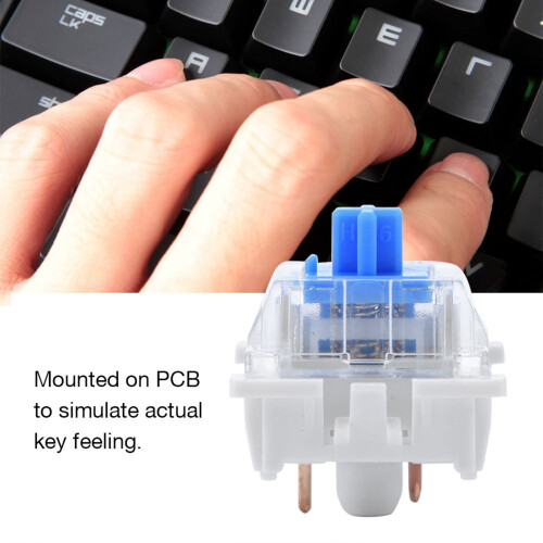 10 Blue Mechanical Switch PCB Mount