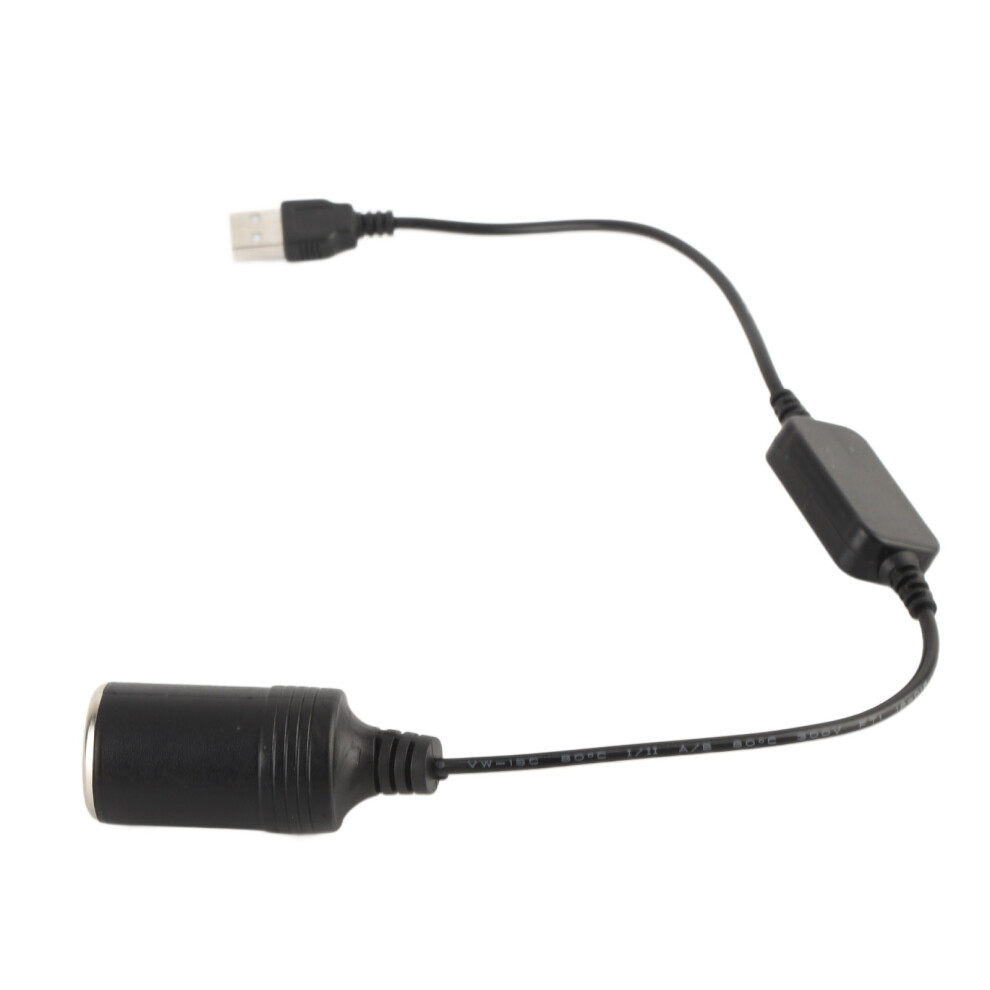 Usb To 12V Cigarette Lighter Socket Converter, 5V 2A Black 8701392951926