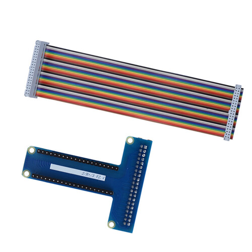 T Type GPIO Extension Board 40Pin Ribbon Cable Kit for Raspberry Pi 1B+/2B/3B 2