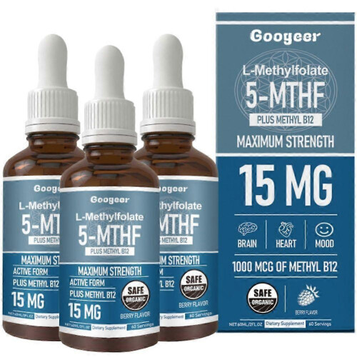 (3pcs) Active L-Methylfolate 15mg with Methyl B12 Cofactor