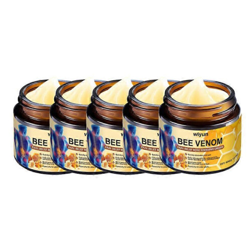 (5PCS) 1-5x Bee Venom Joint Relief Cream 60g for Back, Neck, Hands, Knees