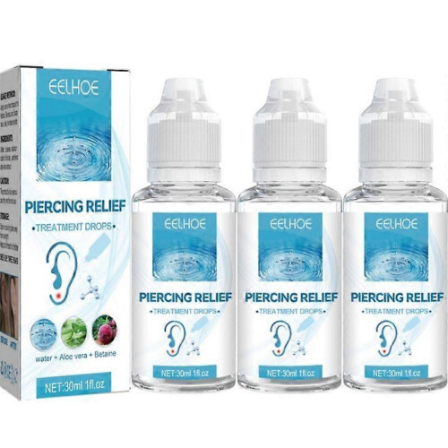(3pcs) Piercing Aftercare Spray: Saline Solution for Bumps & Fast Healing