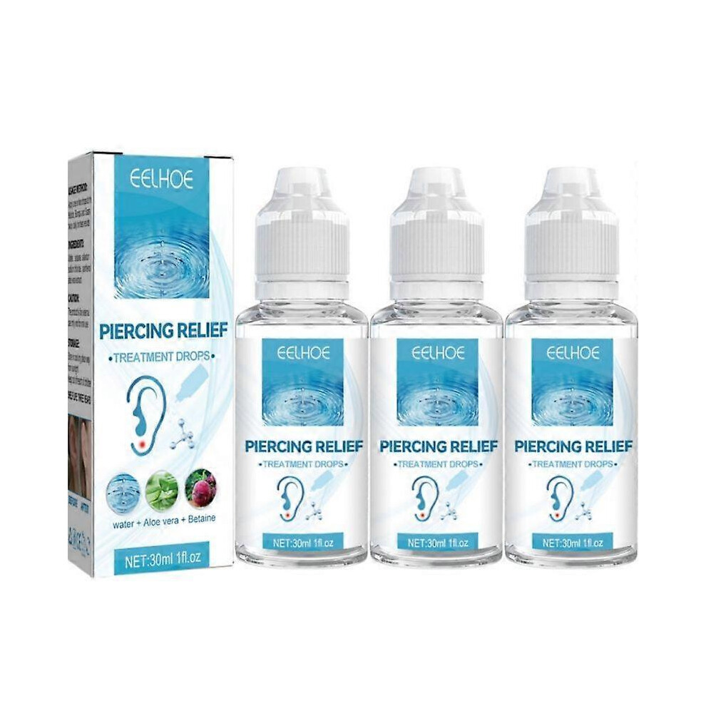 (3pcs) Piercing Aftercare Spray: Saline Solution for Bumps & Fast Healing