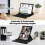 (Light blue) Funda con teclado Bluetooth para tablet Samsung Tab A8 10.5 X200 X205 2
