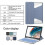 (Light blue) Funda con teclado Bluetooth para tablet Samsung Tab A8 10.5 X200 X205 5