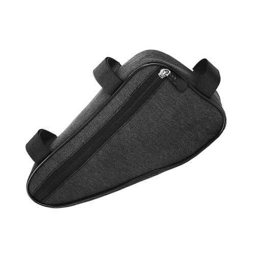 (Black, Universal code) Expandable Bike Handlebar Bag, Polyester Cycling Pouch for Essentials