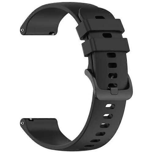 (Black) Garmin Vivoactive 5 20mm Silicone Quick Release Watch Band