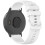 (White) Garmin Vivoactive 5 20mm Silicone Quick Release Watch Band 3