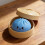 (Blue) 10cm Realistic Steamed Bun Stress Relief Sensory Squeeze Toy 2