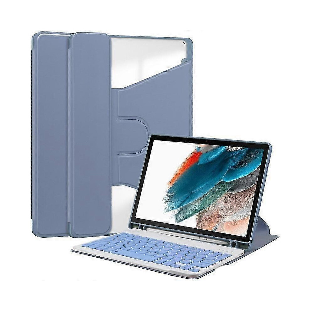 ( Purple) Bluetooth Keyboard Case For Samsung Tab A8 10.5 X200 X205 Tablet Light/Purple 5941651201994