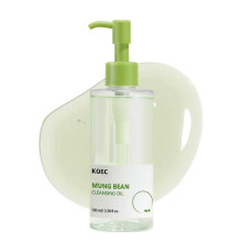 (Makeup remover oil) Mung Bean Pore Trio: Cleansing Oil, Foam & Clay Mask | Blackhead & Deep Pore Cleanser for Sensitive Skin