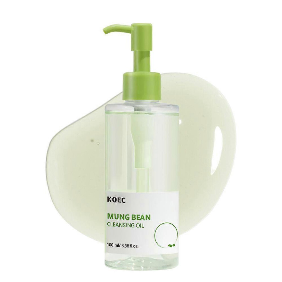 (Makeup remover oil) Mung Bean Pore Trio: Cleansing Oil, Foam & Clay Mask | Blackhead & Deep Pore Cleanser for Sensitive Skin