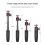 Ulanzi MT-08 Αναδιπλούμενο τρίποδο για τηλέφωνο Mini Portable Selfie Stick 1/4 ιντσών Βιδωτή κεφαλή 3