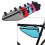(Black, Universal code) Expandable Bike Handlebar Bag, Polyester Cycling Pouch for Essentials 4