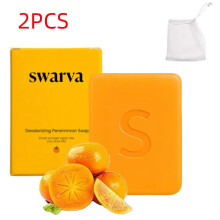 (2pcs) 1-3x Swarva Persimmon Seifenstück - Deodorant gegen Körpergeruch für Männer und Frauen