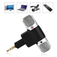 Compact Stereo Mic with Gold Jack for Laptop