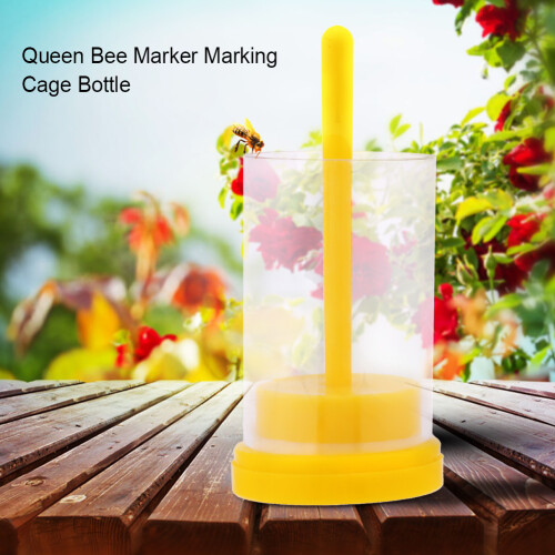 Queen Bee Marking Cage Bottle - Lightweight Beekeeping Tool, 31*31*83mm