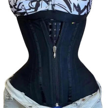 (Black, XL) Women's Underbust Waist Trainer Corset Sport Body Shaper Girdle