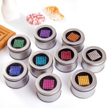 (2PCS) 3mm Colorful Magnetic Balls, Strong Hooks for Fridge, Whiteboard, DIY