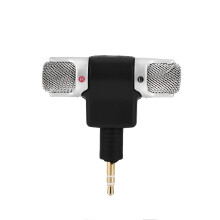 Mini Stereo Microphone 3.5mm Gold Plated for PC Laptop Camera