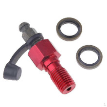 (red) 10mm 1.25mm Banjo Bleed Screw for 25-26s Cylinder Brake Caliper