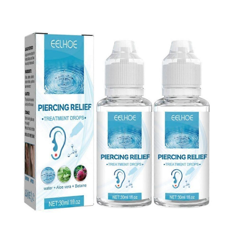 (2pcs) Piercing Aftercare Spray: Saline Solution for Bumps & Fast Healing