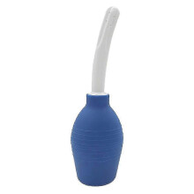 (Blue, 310ml) Pompa per clistere in gomma nera da 90 ml per uomo e donna
