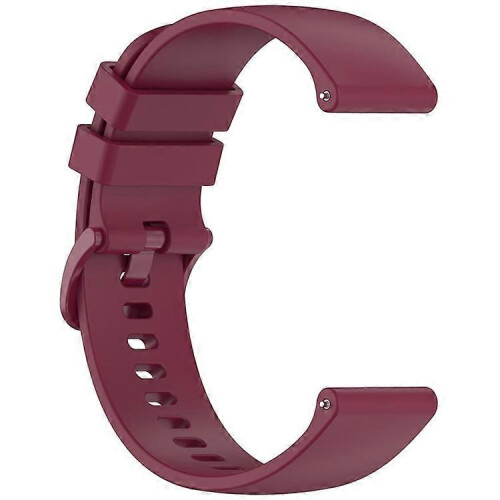 (WineRed) Garmin Vivoactive 5 20mm Silicone Quick Release Watch Band 1