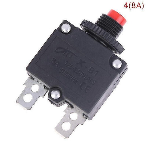 (4(8A)) 5A-20A Thermal Switch Circuit Breaker Overload Protector Fuse