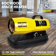 35000 BTU Diesel Heater Kerosene Space 12L 10kW RocwooD Workshop Garage