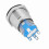 12V White LED Car Engine Start Stop Button Stainless Steel 19mm Diameter 1