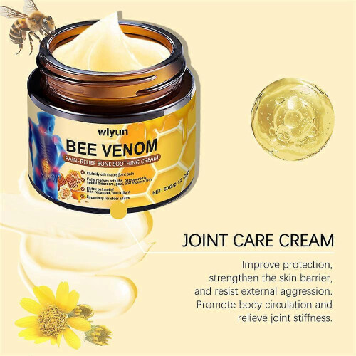 (2PCS) 1-5x Bee Venom Joint Relief Cream 60g for Back, Neck, Hands, Knees 1